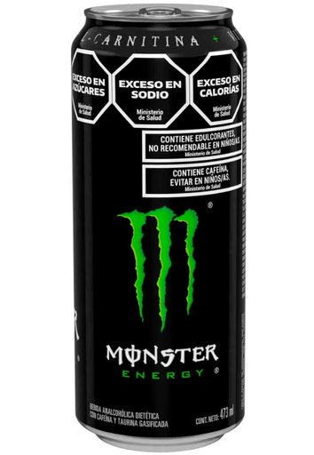 Monster Energy Black 473 cc