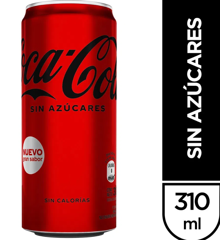 Coca Cola Lata S/Azúcar 354 cc